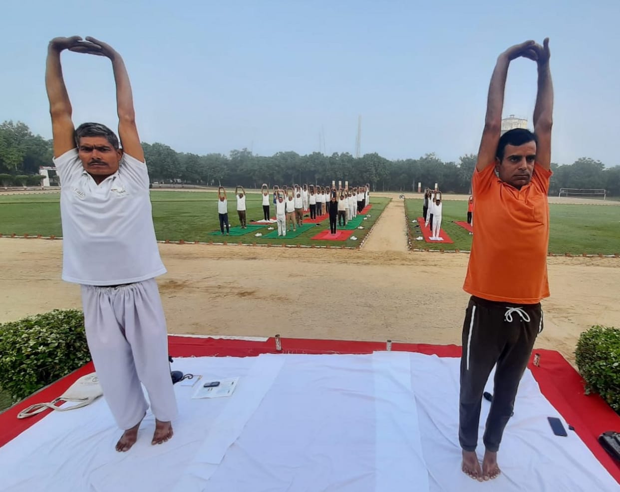 Target of doing yoga to two lakh people in the district