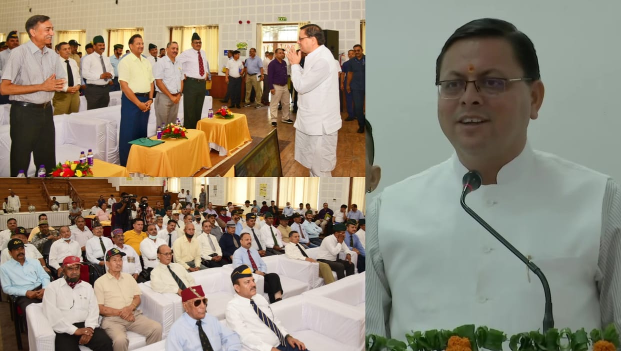 CM Pushkar Singh Dhami interacted with ex-servicemen regarding Agneepath scheme