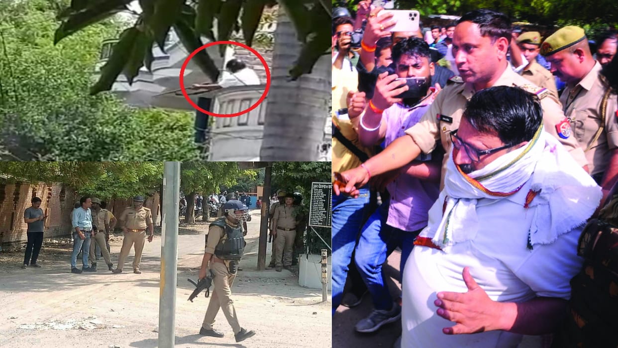 Kanpur Firing On Police area resonated with flurry of bullets, neighbors in panic, wife was giving cartridges