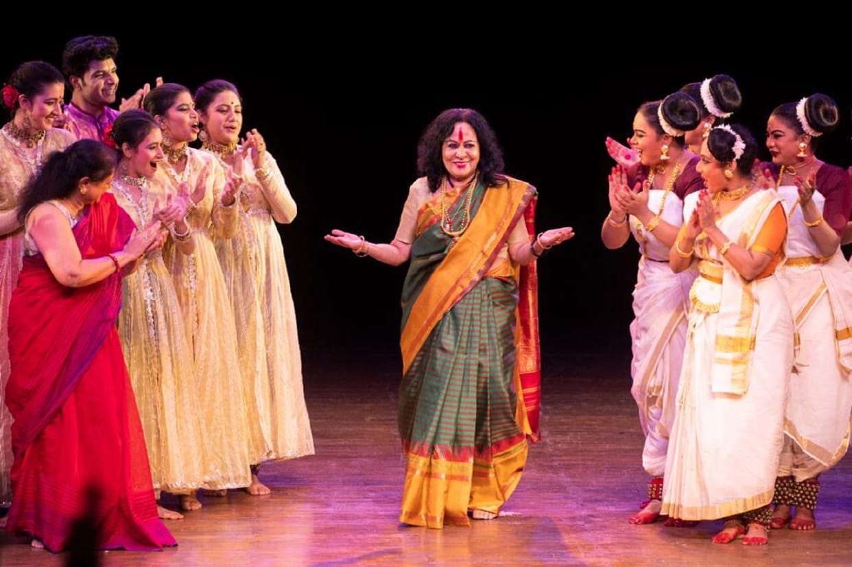 Renowned dancer Sonal Mansingh performed a dance show