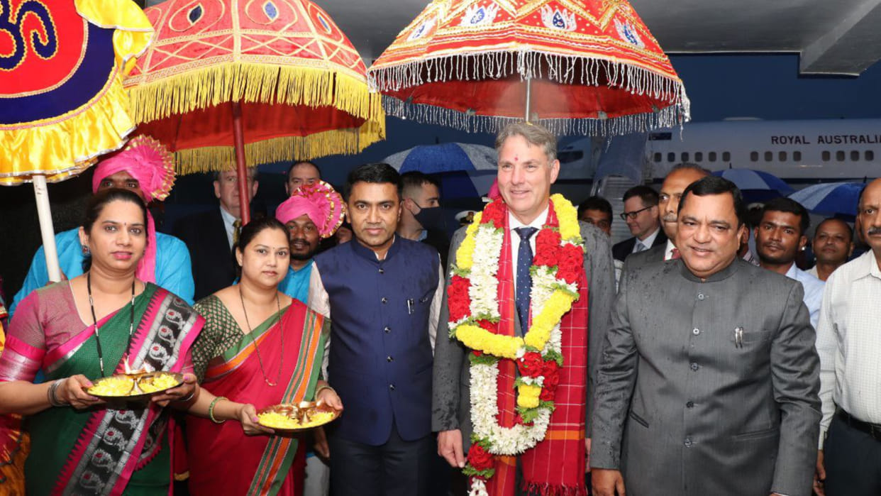 australian deputy pm Richard Marles on four day visit to india