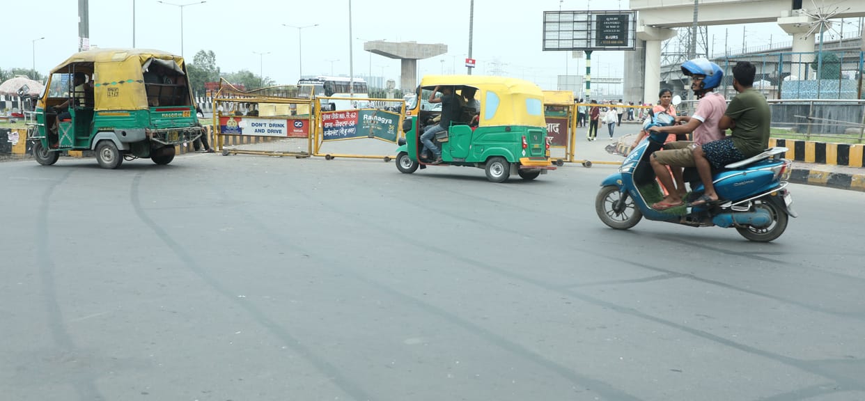 The road from Model Town to Chhijarsi closed