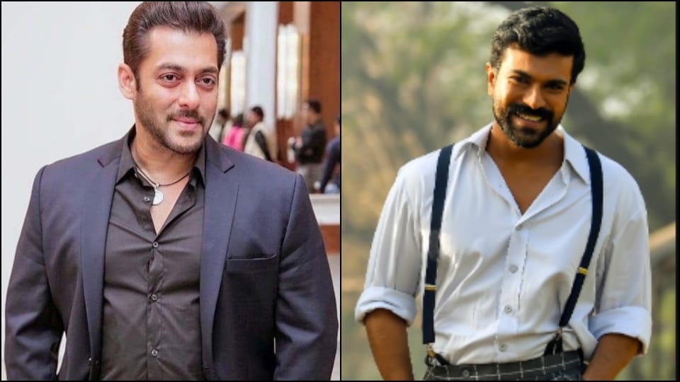 Kabhi eid kabhi diwali Salman Khan having dinner with Ram Charan Pooja Hegde and Venkatesh Daggubati at RRR Actor house