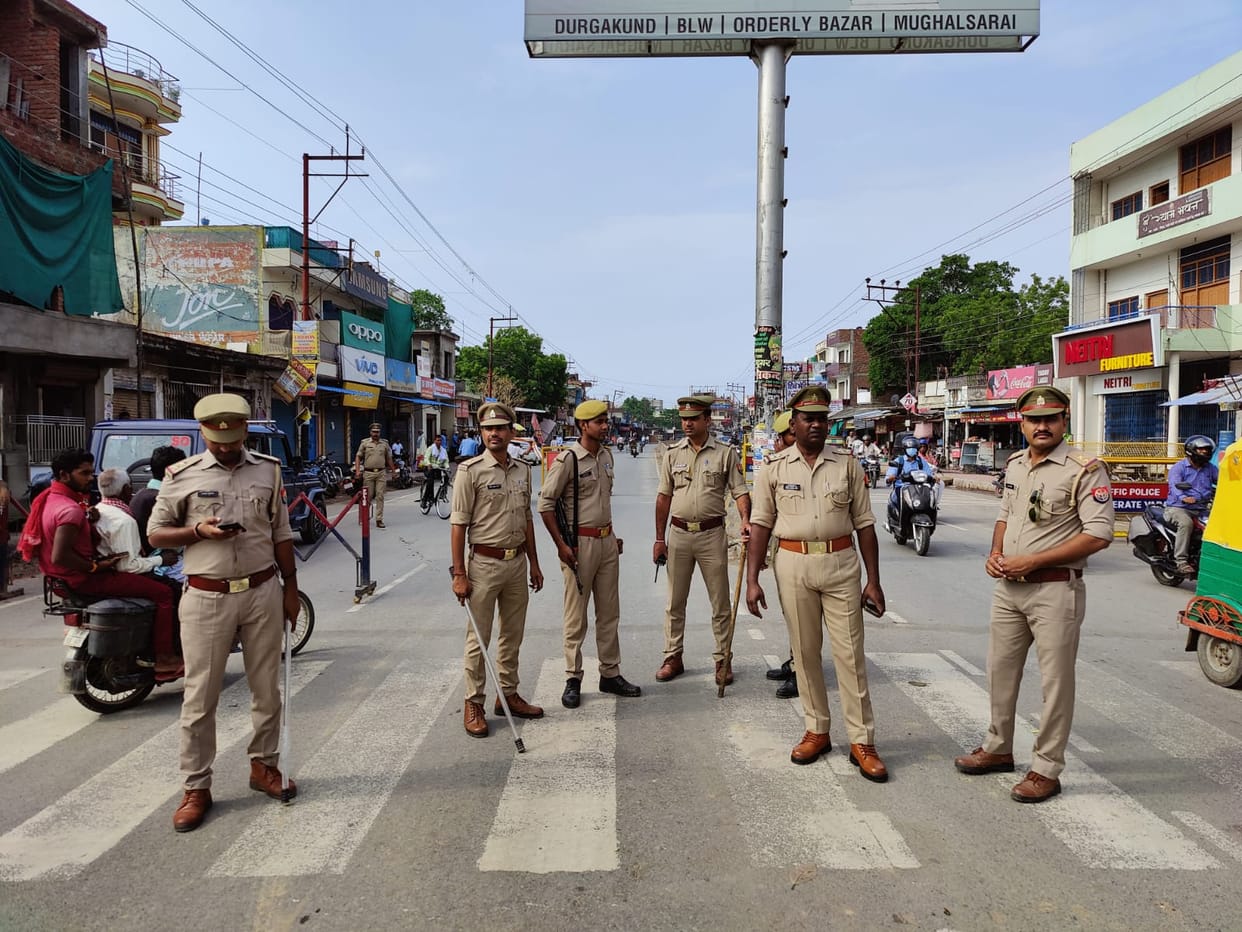 Bharat Bandh Update Alert in Varanasi ban on operation of Roadways buses policemen ready at borders
