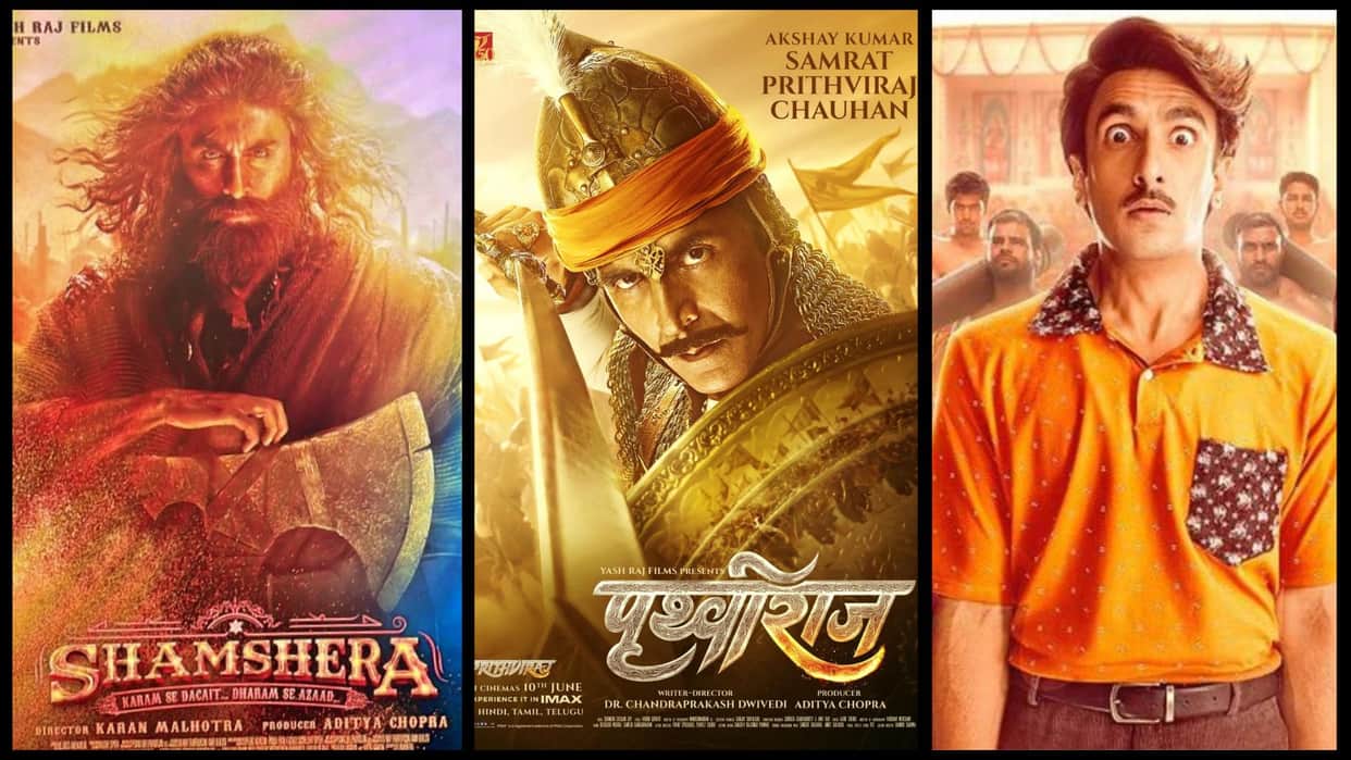 Yash Raj Films flop list bunty aur babli 2 jayeshbhai jordaar samrat prithviraj and ranbir kapoor shamshera  release date
