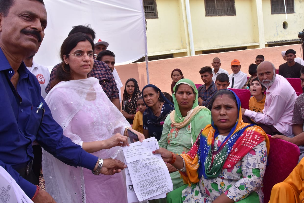 Investigation camp for giving artificial limbs to Divyangjan