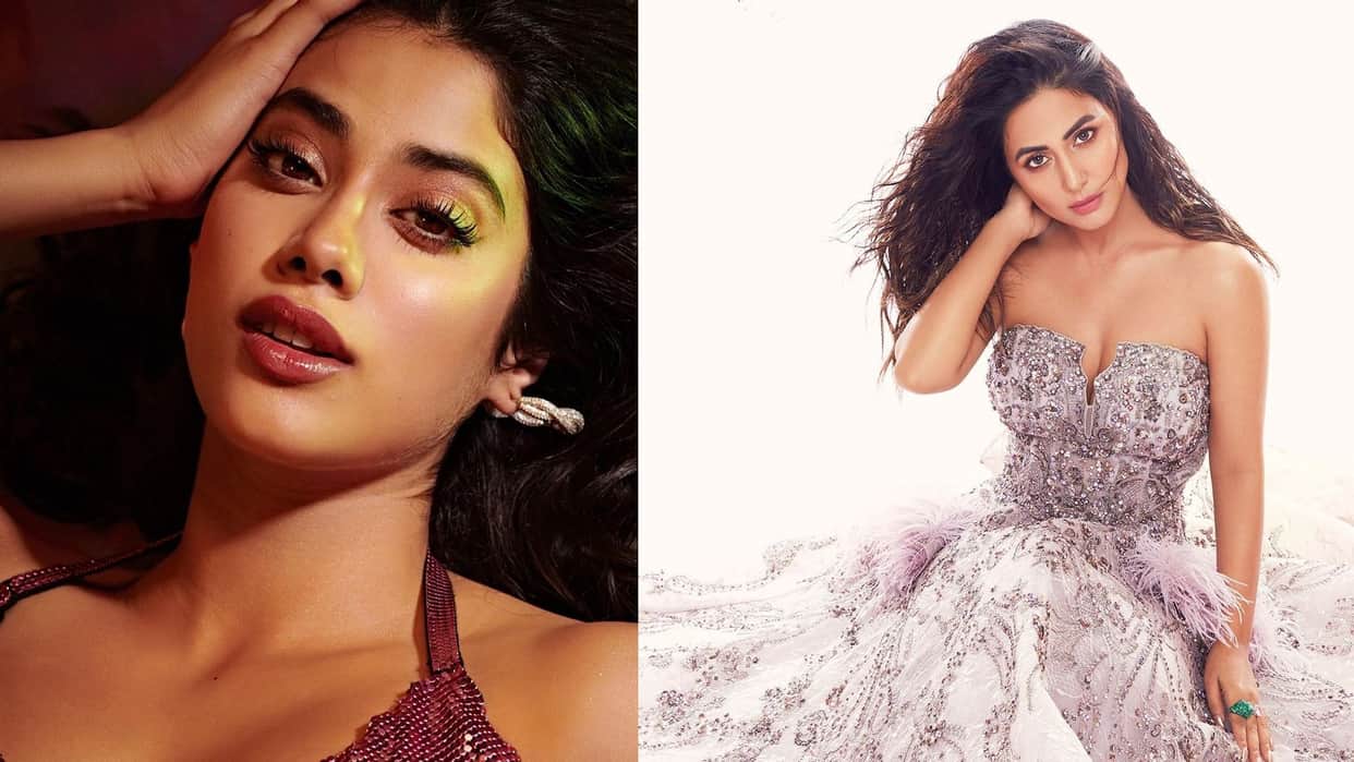 Jhanvi Khushi And Shanaya Kapoor Glamorous Look and hina khan bold look in monokini today celebrity update in 10 pictures