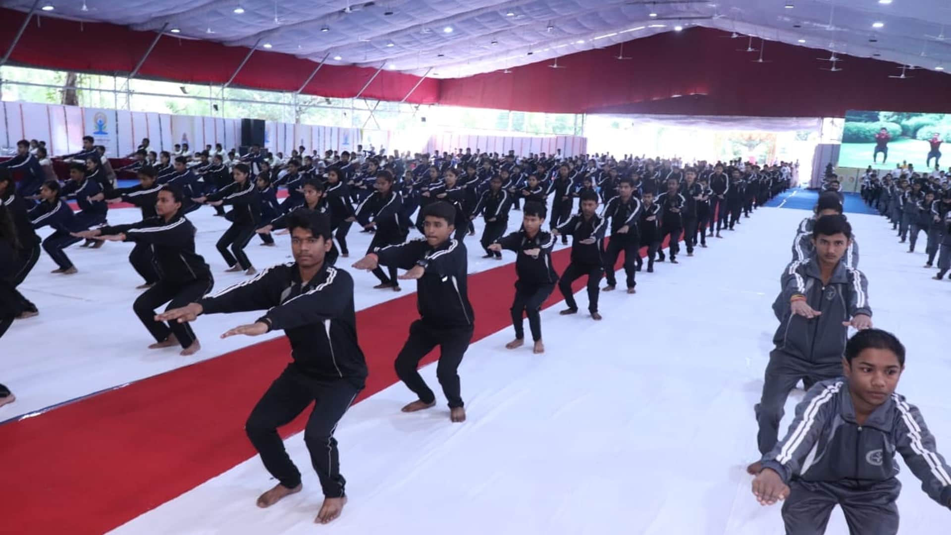 International yoga day 2022: Shivraj did yoga with students, CM said preparations for the formation of yoga commission in the state completed