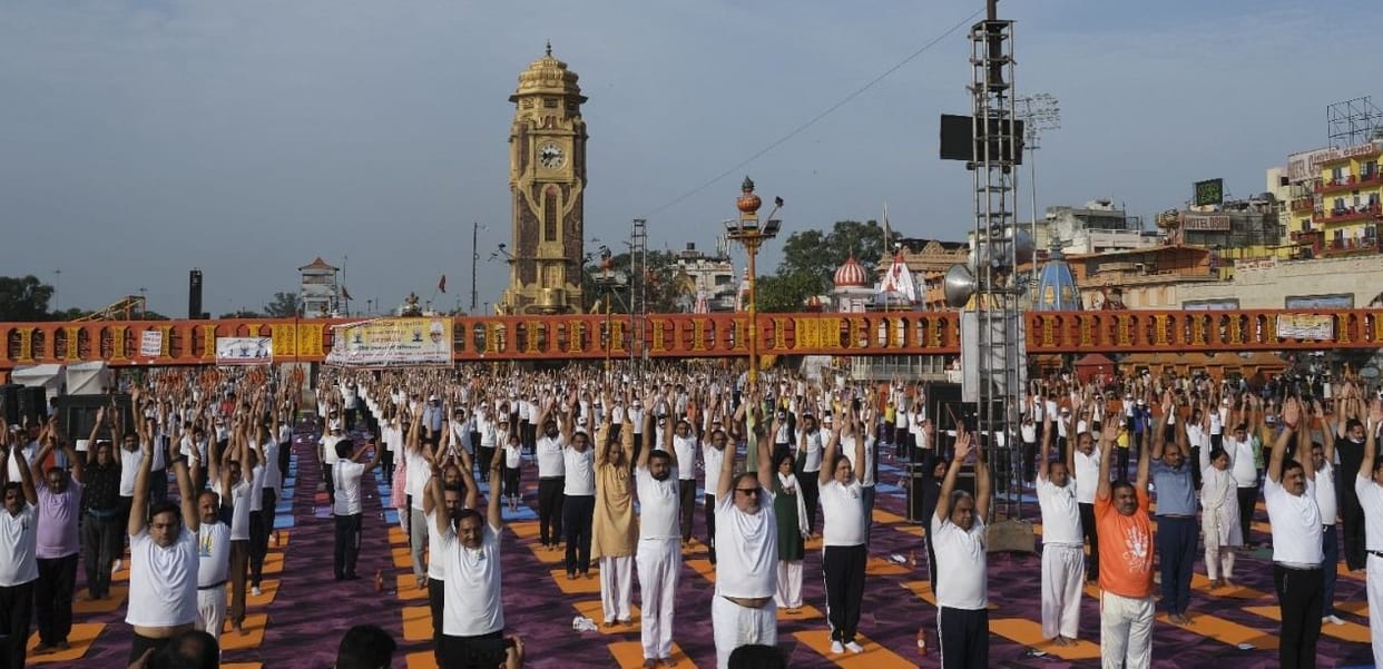 The stream of yoga flowing with the Ganges at Harki Paidi