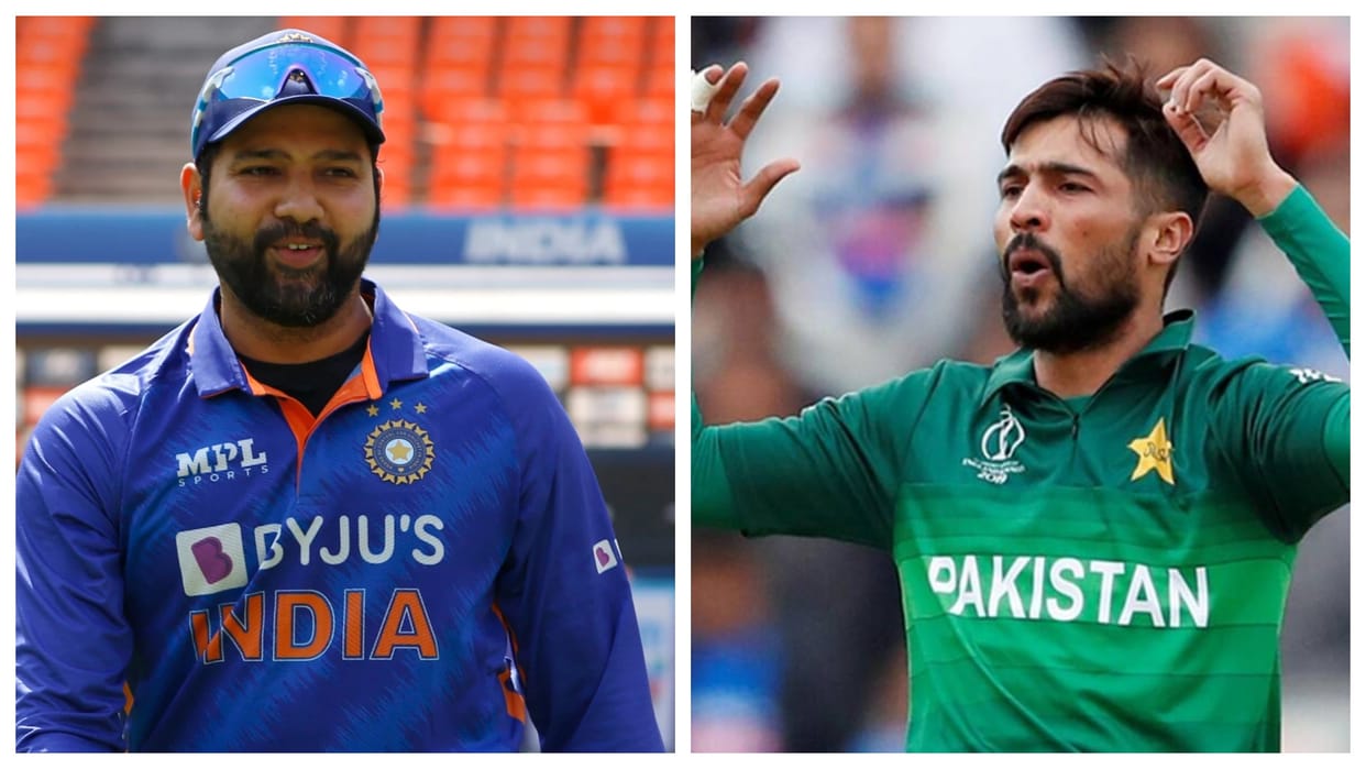 IND vs PAK Rohit Sharma told Mohammad Amir a ordinary' bowler Pakistan bowler replied after six years