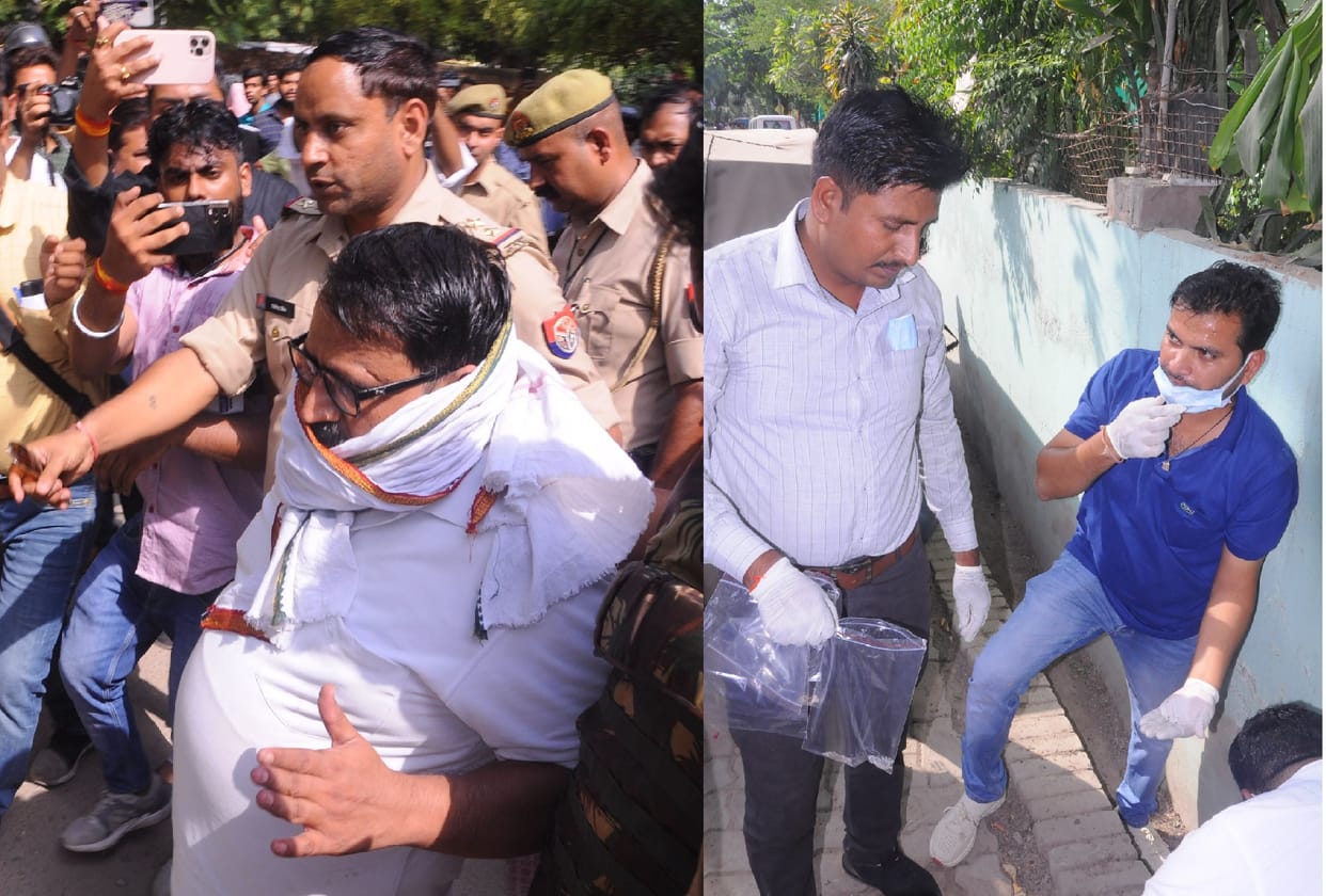 Shyam Nagar bullet case, Case registered for attacking police and under Arms Act, Accused and his wife sent to jail