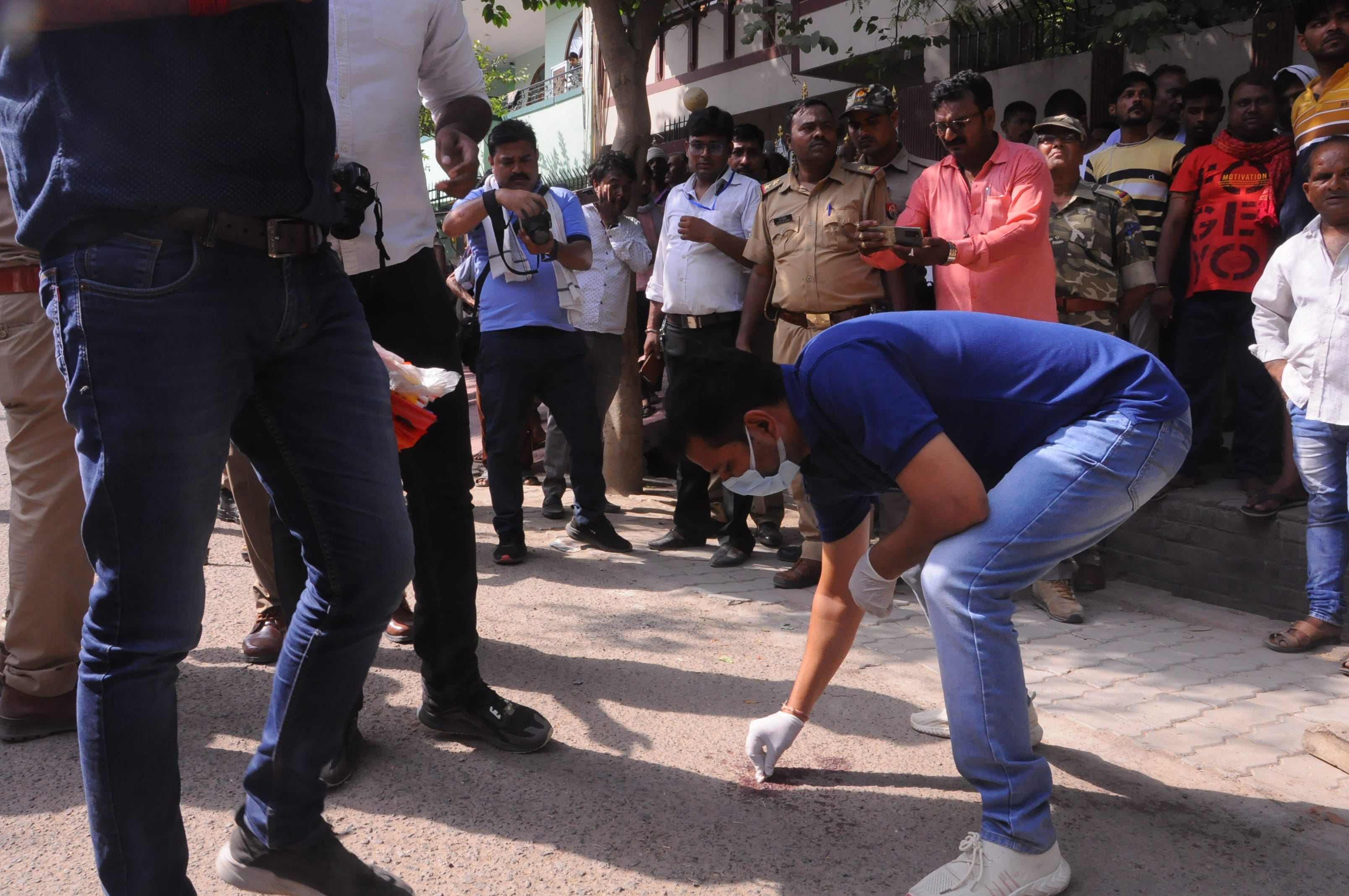 Shyam Nagar bullet case, Case registered for attacking police and under Arms Act, Accused and his wife sent to jail