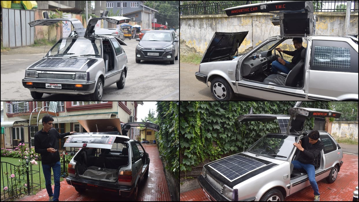 Kashmir Solar Car: Kashmir Mathematician Bilal Ahmed made solar car in 11 years solar car in srinagar kashmir
