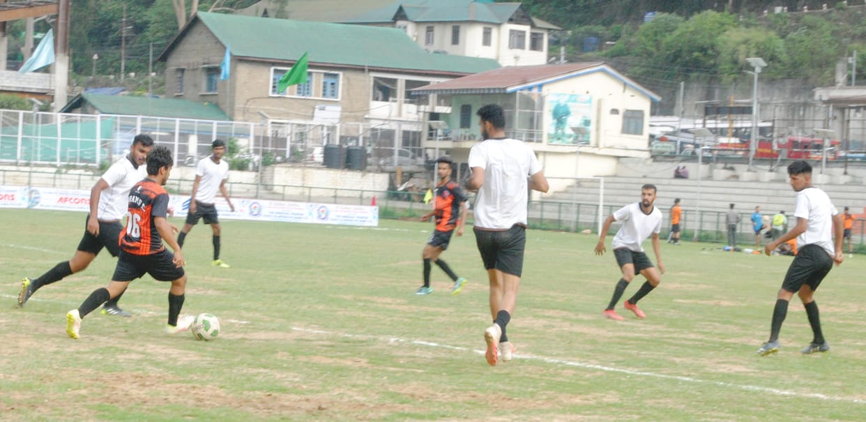 mandi news, himachal news, morning star, haryana, zinc, footwal academy won the match