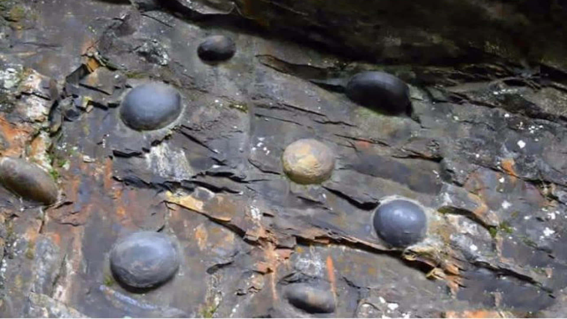 China mysterious cliff that lays egg shaped stones every 30 years in china you would not believe