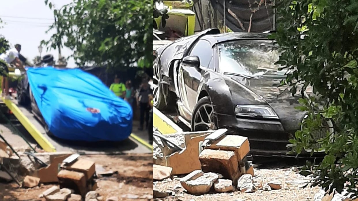 Cristiano Ronaldo Car Accident Bugatti Veyron Supercar Crashes in Spain Mallorca Latest News in Hindi