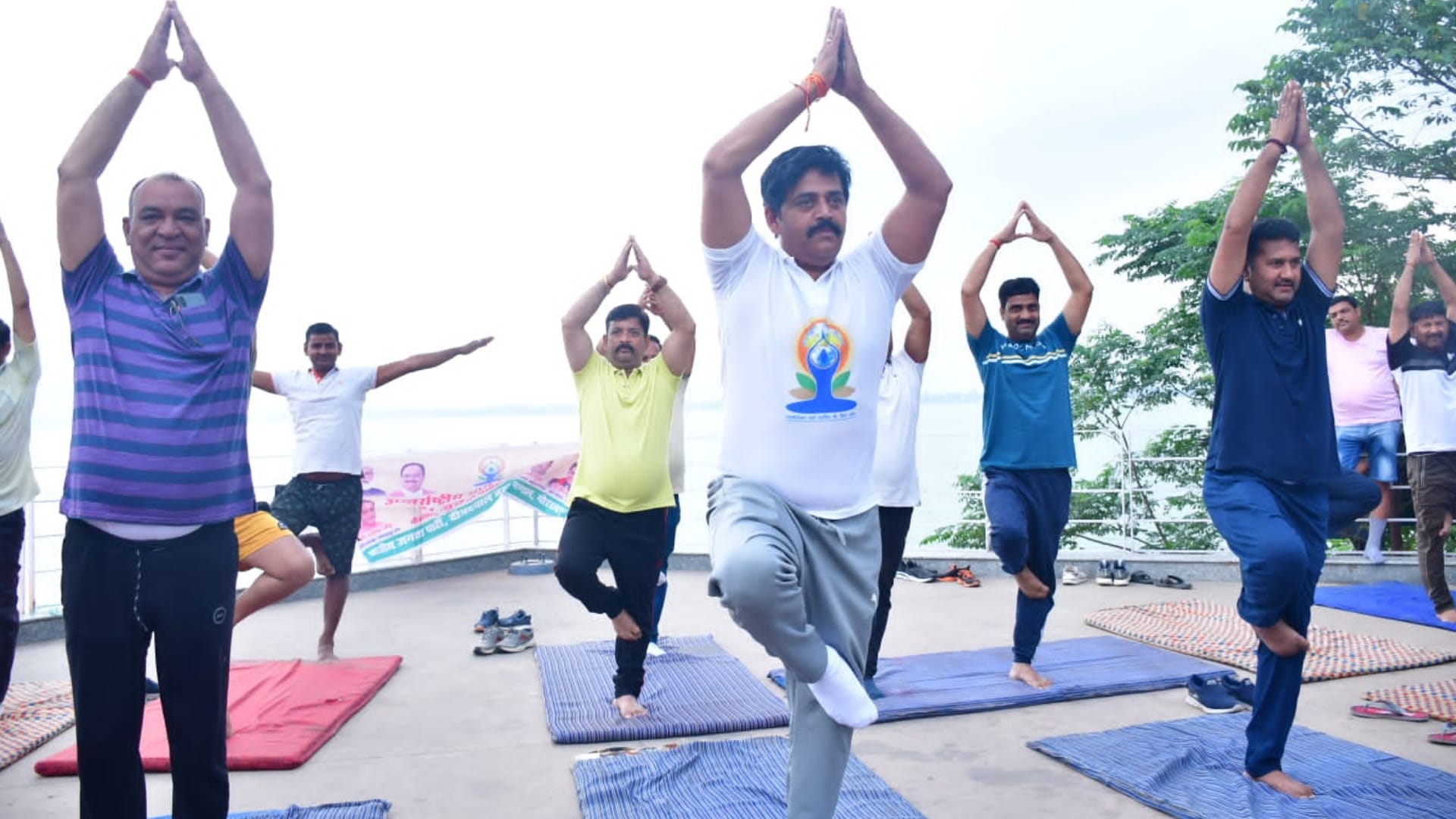 International Yoga Day 2022 Gorakhpur residents engaged in mass yoga practice
