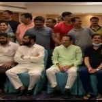 गुवाहाटी के होटल में अपने विधायकों के साथ एकनाथ शिंदे