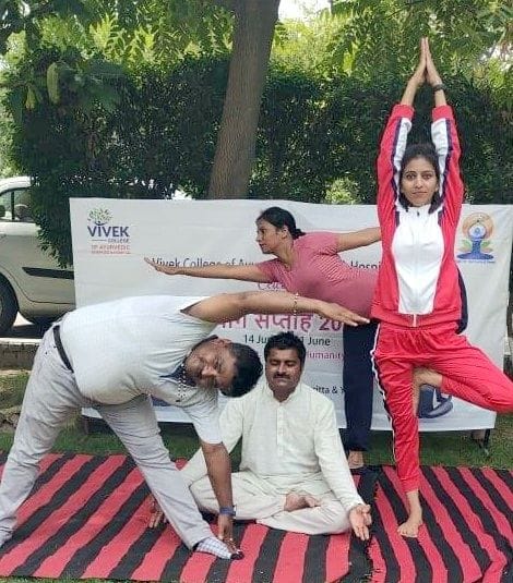 Yoga is to establish balance between body, mind and soul.