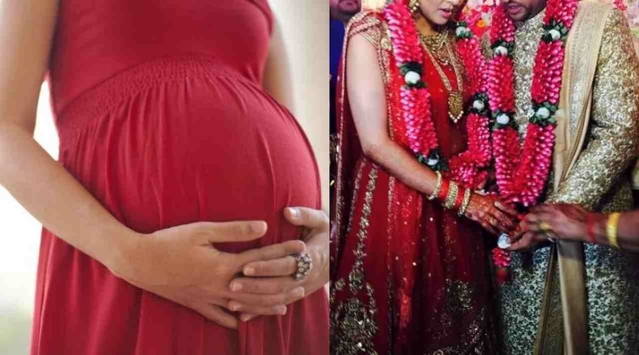 a one-month-old newlywed turned out to be four months pregnant in Hamirpur