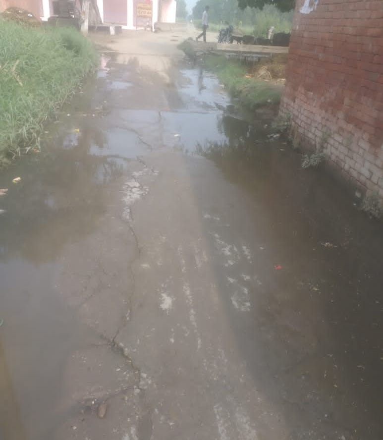 The foul smell coming from the streets of the village