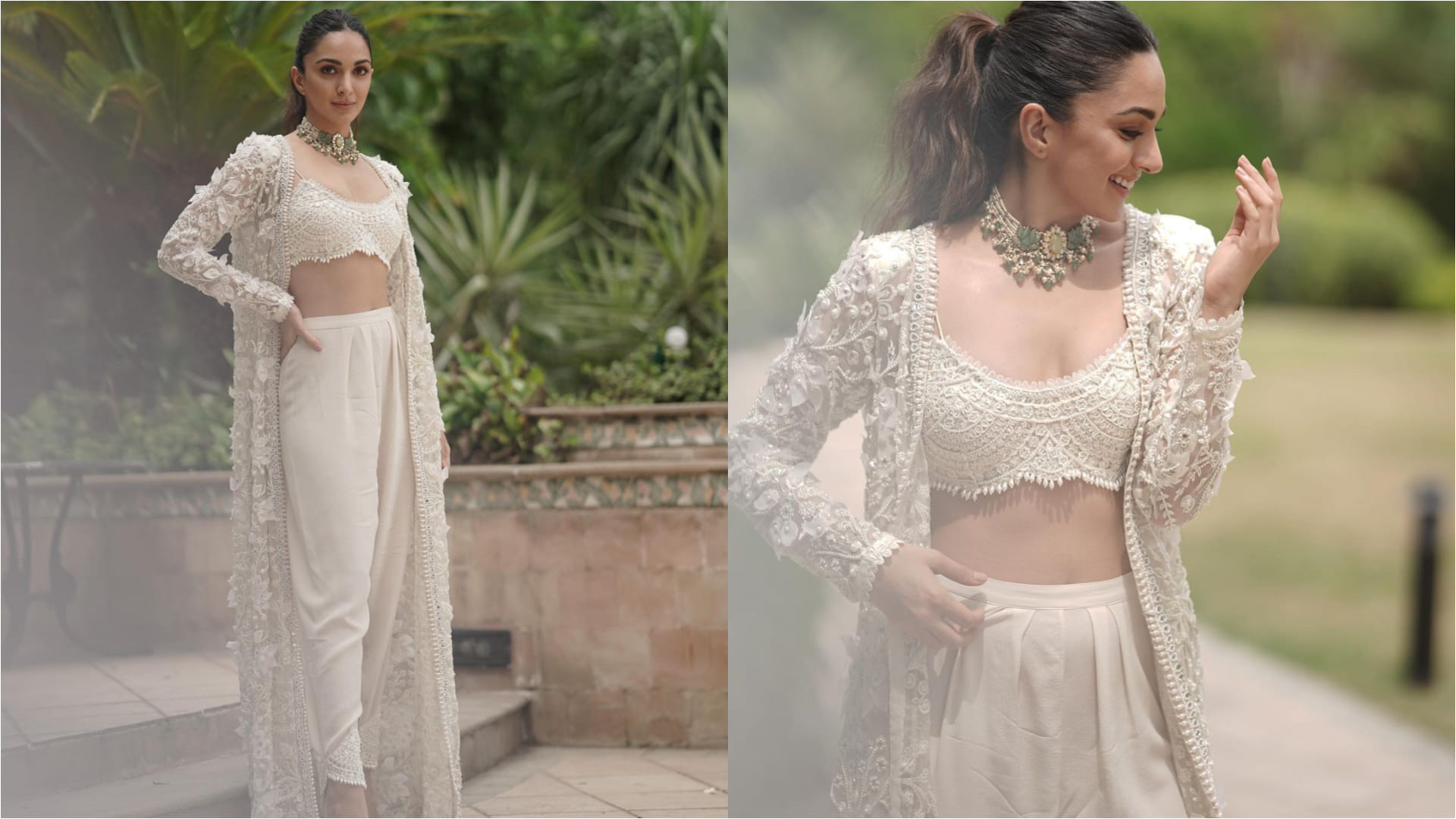 kiara advani hot look in strapless white bodycon dress during jug jug jeeyo promotion