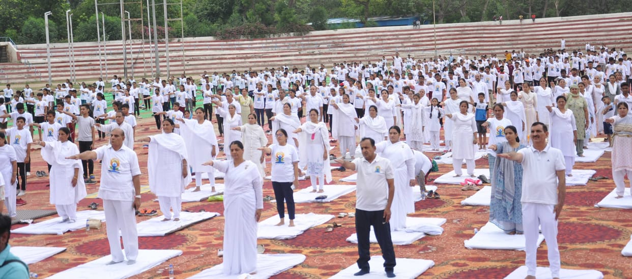 BJP MPs and MLAs did not turn up for the event held at Mahabir Stadium