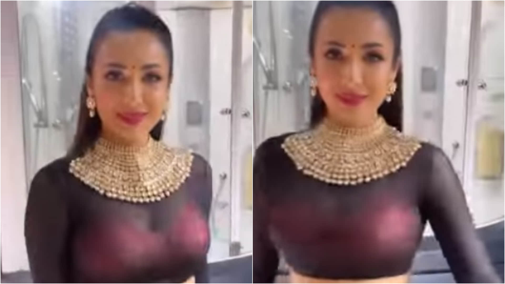 malaika arora bold look in black transparent blouse but women always avoid these bra mistakes with sheer fabric