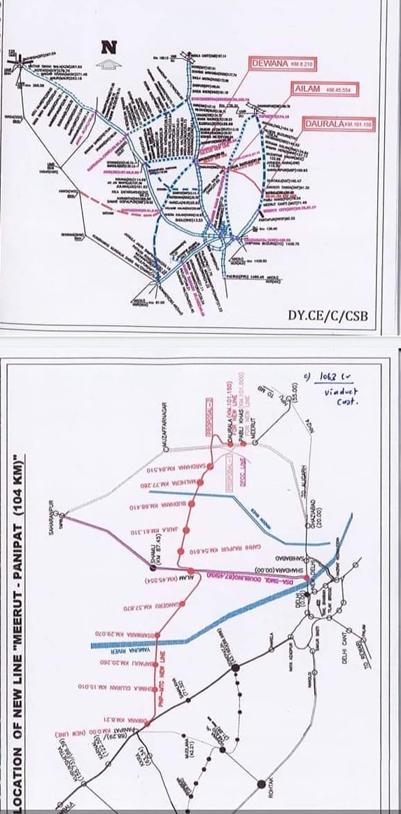 Meerut-Panipat railway line: Deewana, Elam and Daurala stations will become junctions