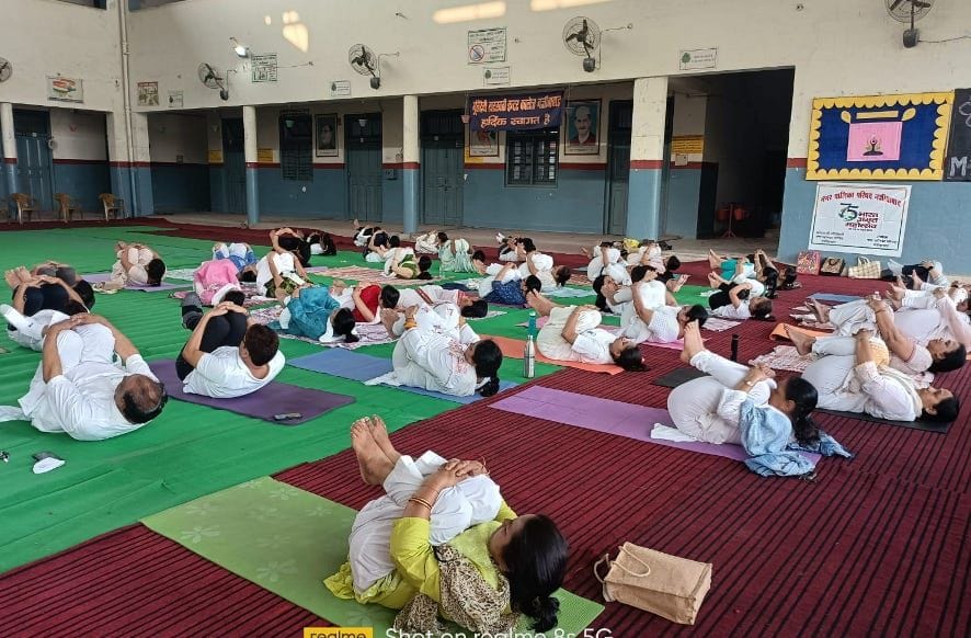 Children and women showed enthusiasm in yoga camp