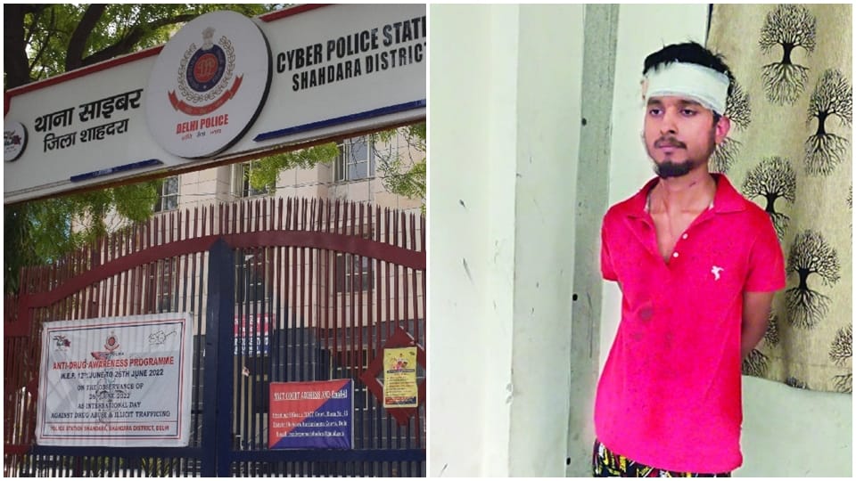 in shahdara police station a youth attacked with a knife and injured four police personnel