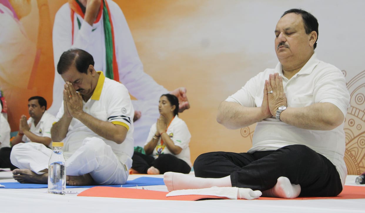 Yoga is the means of purification of body, mind and soul: JP Nadda