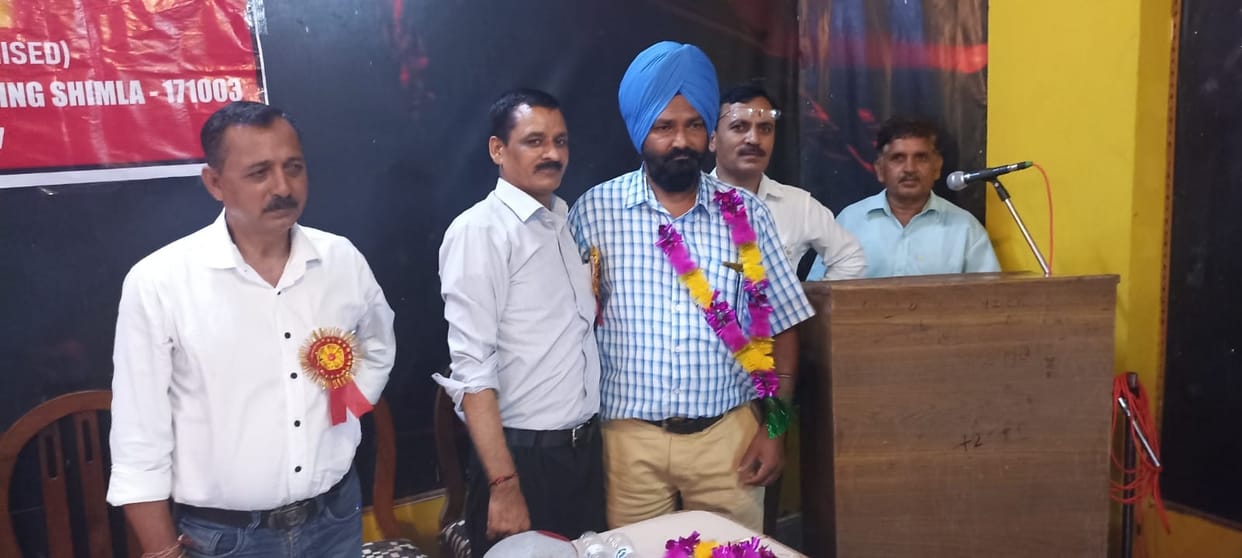 nirmal singh elected president of state electricity board ponta  unit