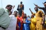 कहर के मुखर्जी चौक स्थित स्मारक स्थल पर डॉ. श्यामा प्रसाद मुखर्जी को श्रद्धासुमन अर्पित करते भाज?
