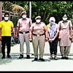 पुलिस की गिरफ्त में आरोपी