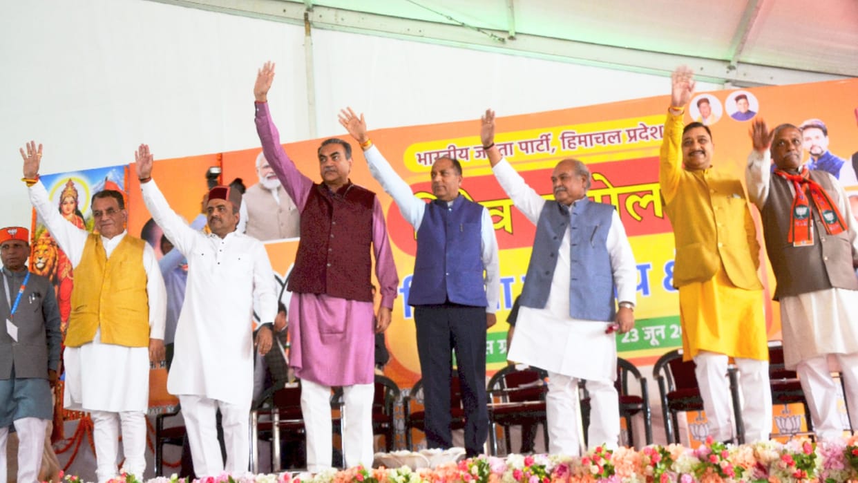 BJP Tridev Sammelan: Agriculture Minister Tomar said in Solan - how much work was done to double the income of farmers, report soon