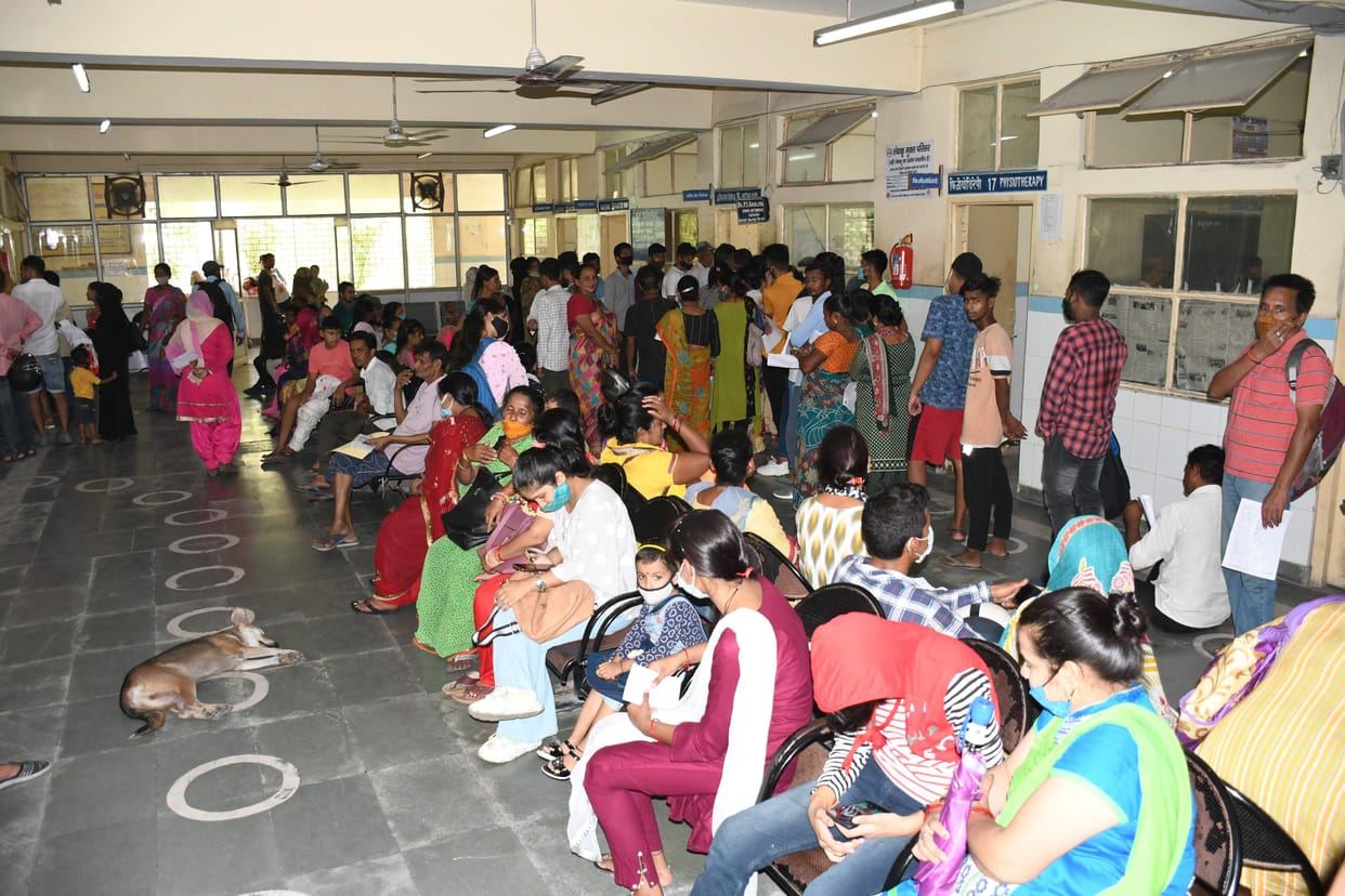 Increasing crowd, decreasing facilities, giving pain to patients
