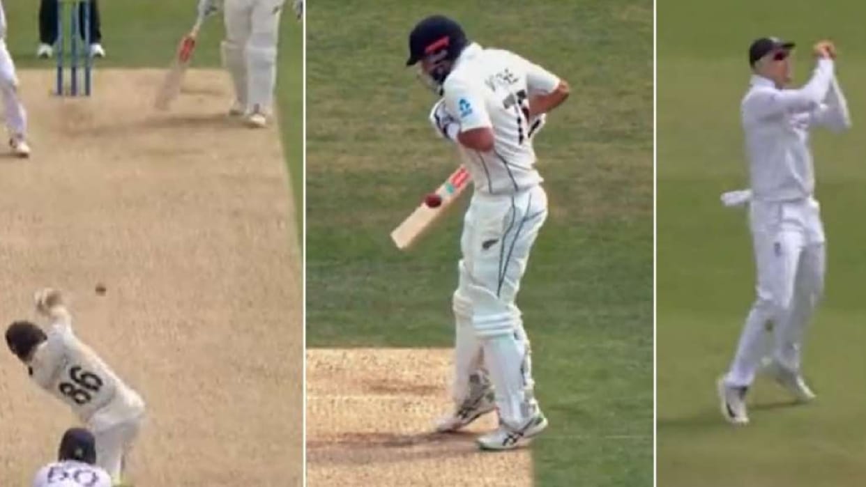 England vs New Zealand 3rd Test Henry Nicholls out in strangest dismissal check MCC Cricket Rules watch video