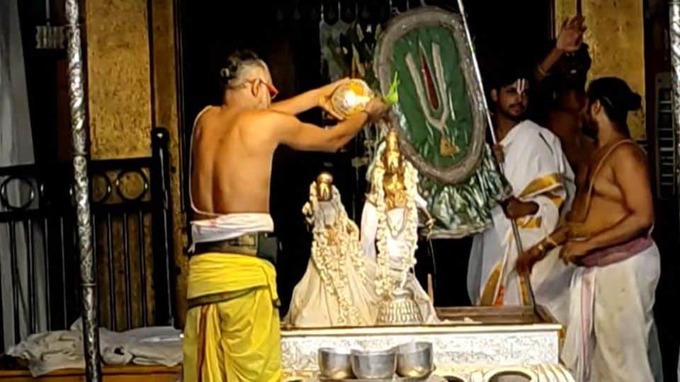 jyeshthabhishek celebration in Rangnath Temple Vrindavan