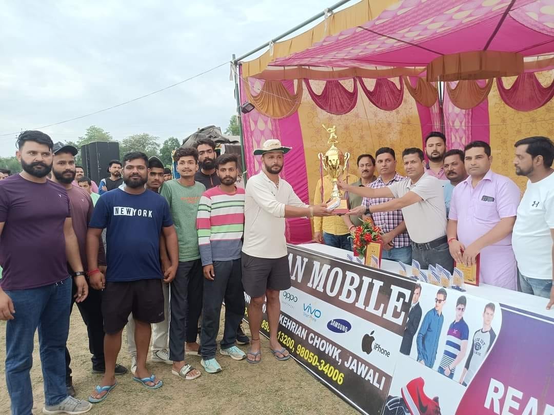 Sohra won the Pinty Memorial Cricket Trophy by defeating Samkehad