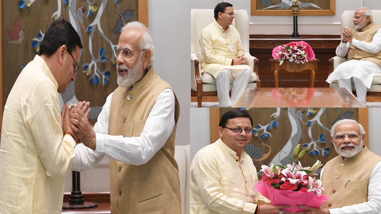 CM Pushkar Singh Dhami met PM Modi in Delhi