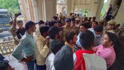 Allahabad University: Students protesting demanding promotion clash with police, eight students in custody