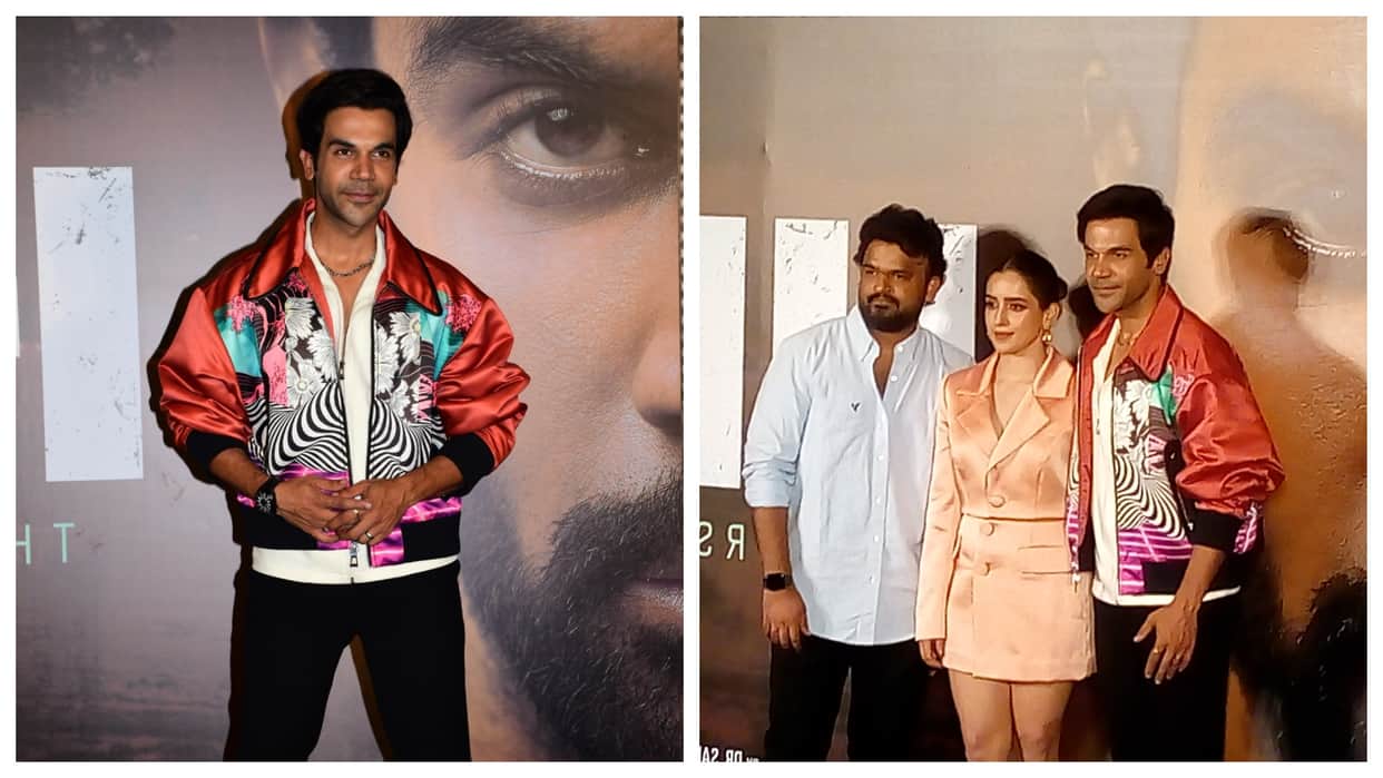 Hit the first case rajkummar rao came in trailer launch event skipped honeymoon with patralekha