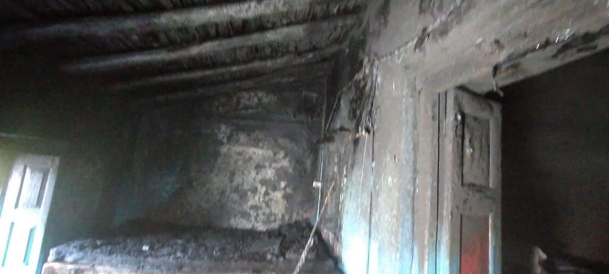 Fire in two Story building