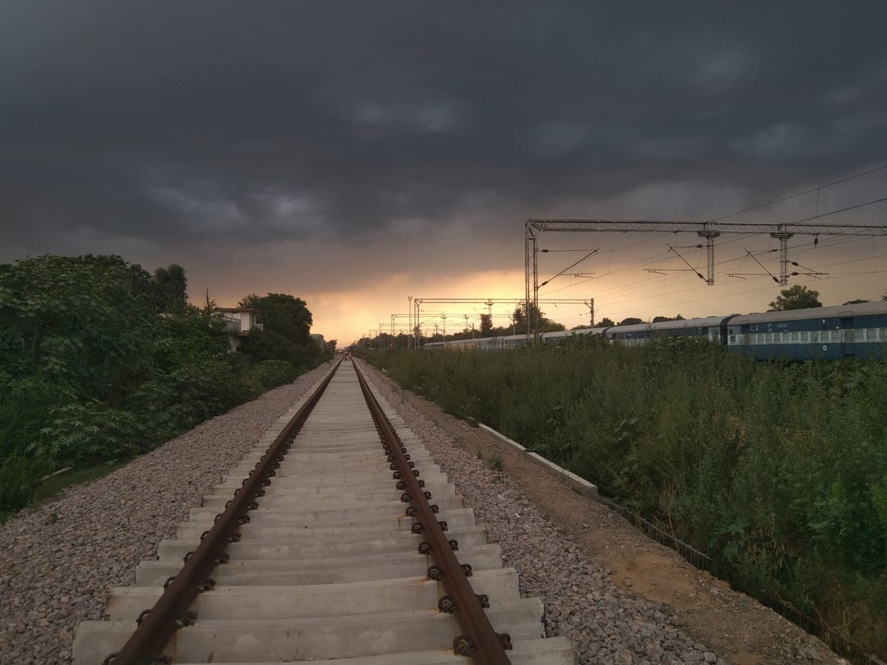 The weather became pleasant due to rain in the morning, cloud cover