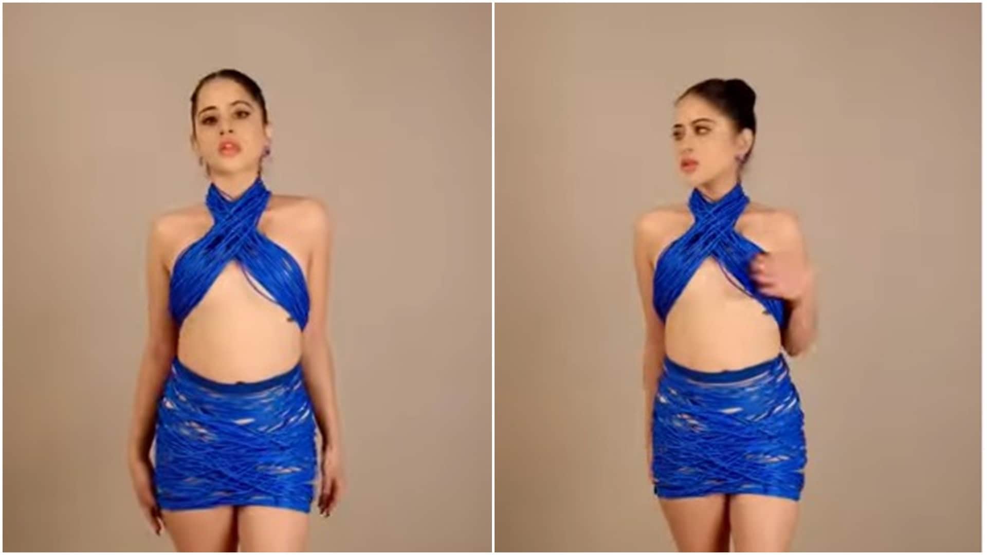 Uorfi Javed Shares Video in Revealing Pink Bra News in Hindi
