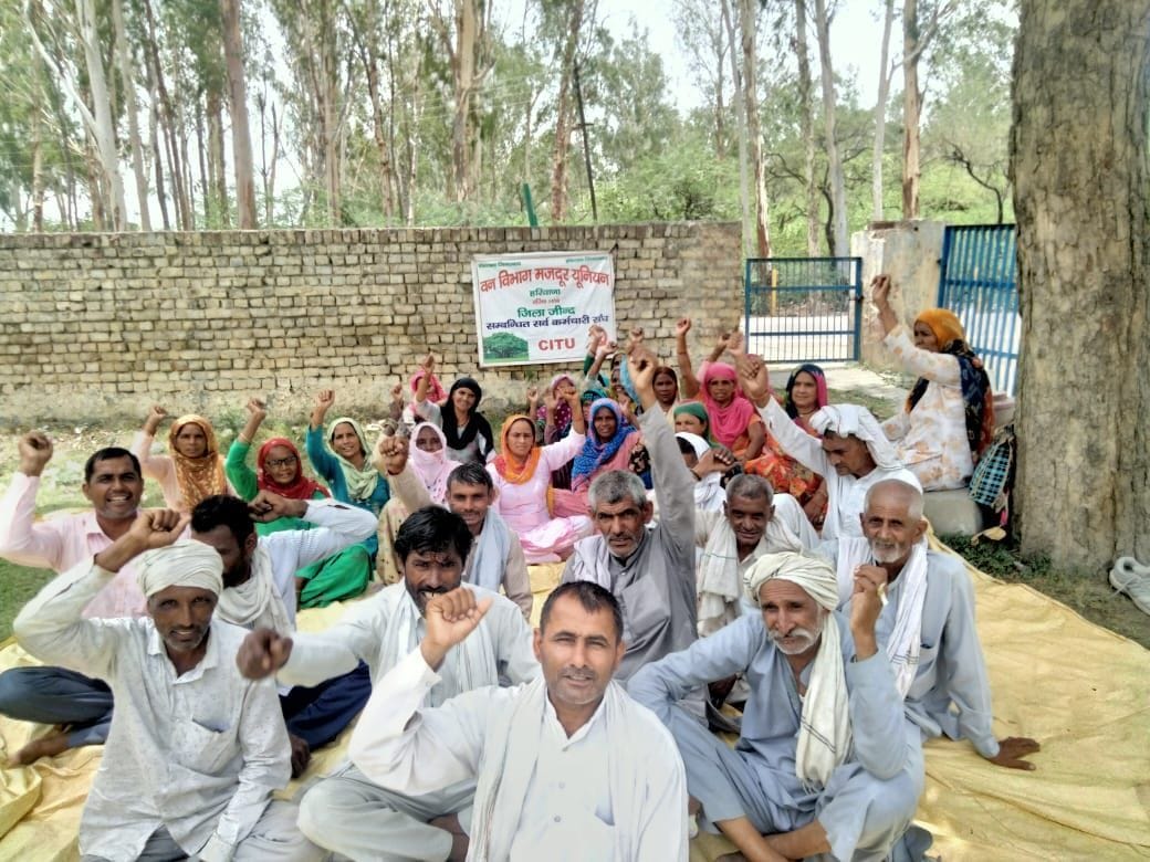 Indefinite picket continues for the demands of forest department workers