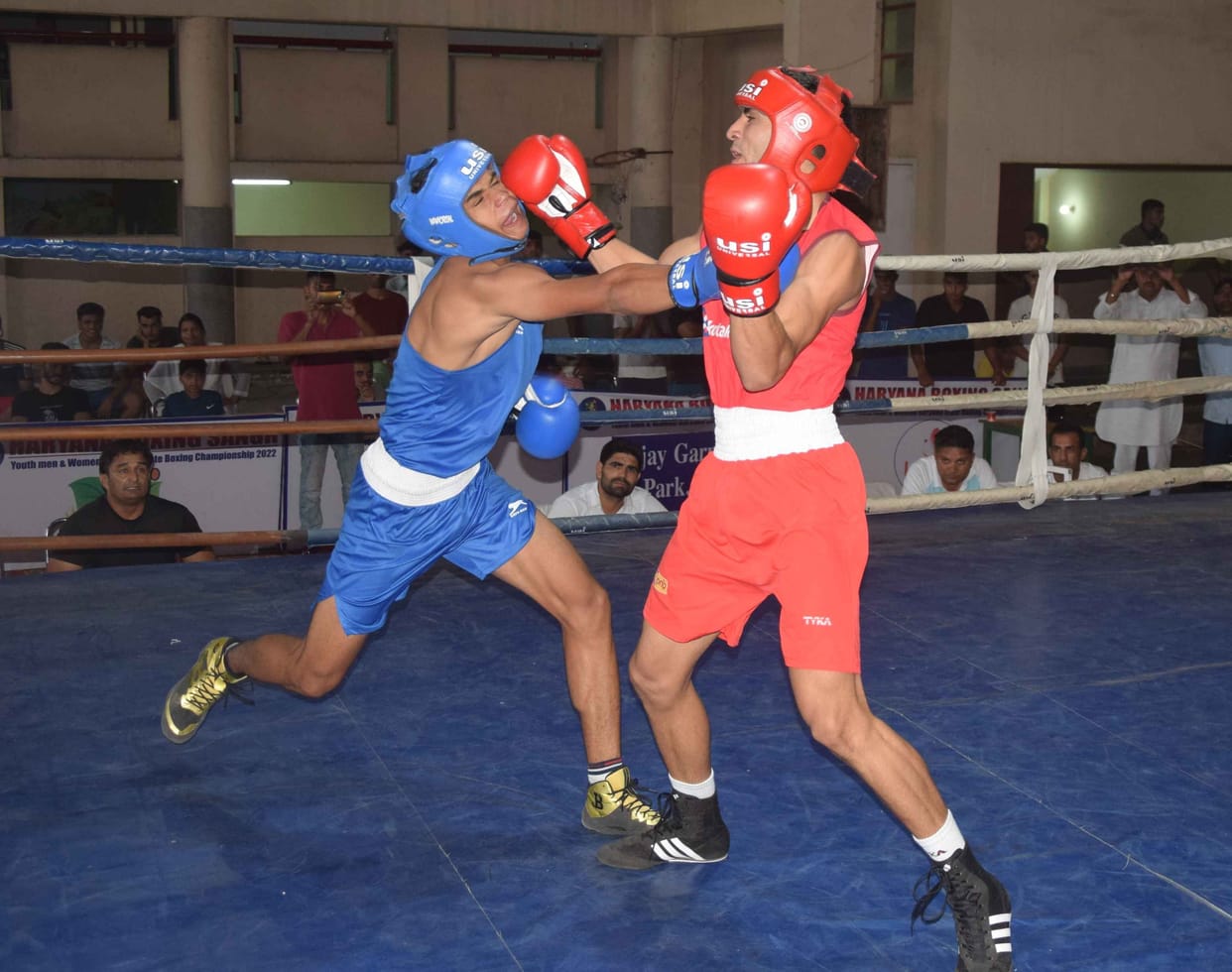 Vanshika, Anjali, Tannu, Jatin, Chaman won on the second day of State Boxing Championship