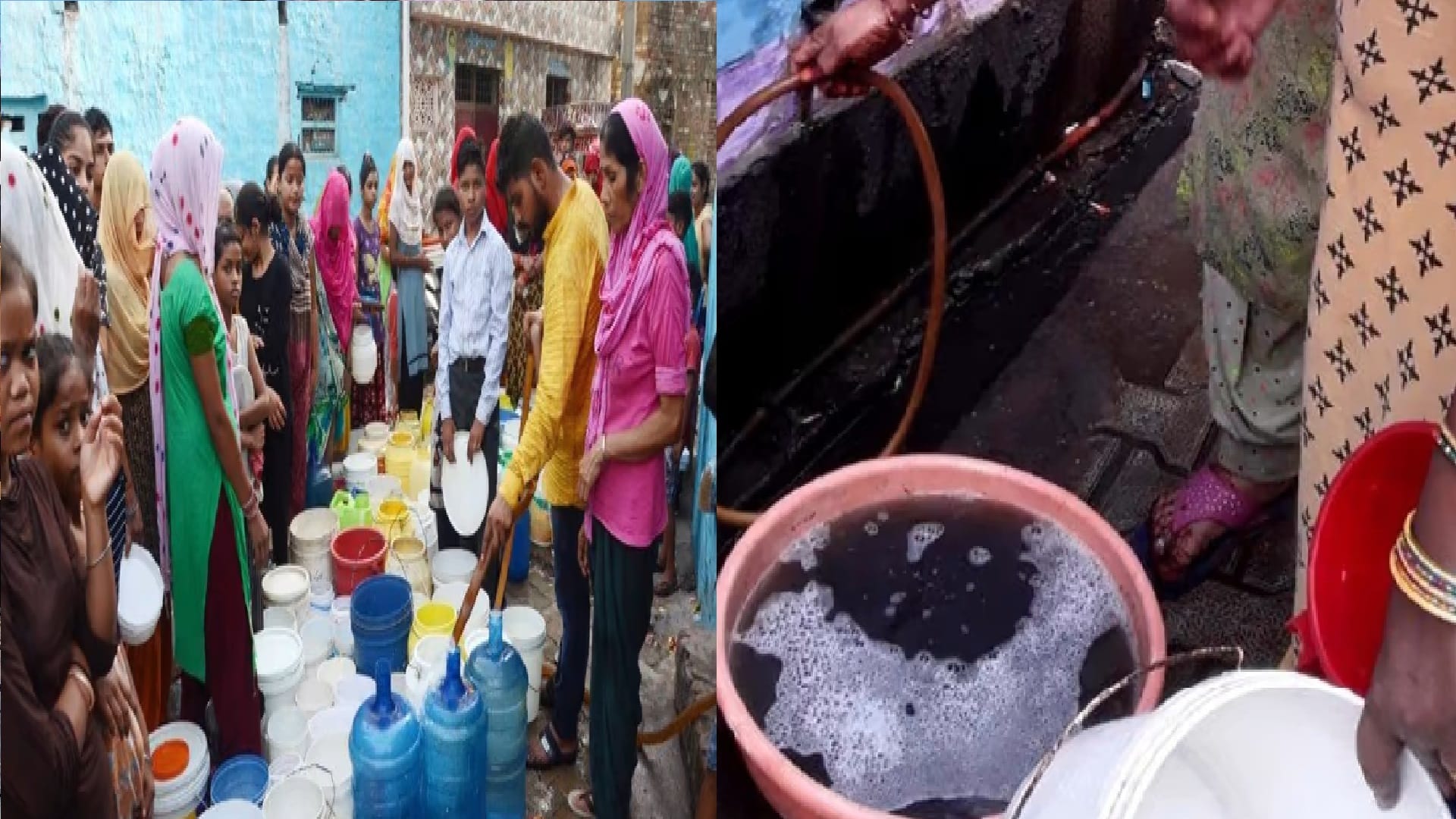 Dirty water coming in taps in Aligarh people are struggling with the problem of drinking water