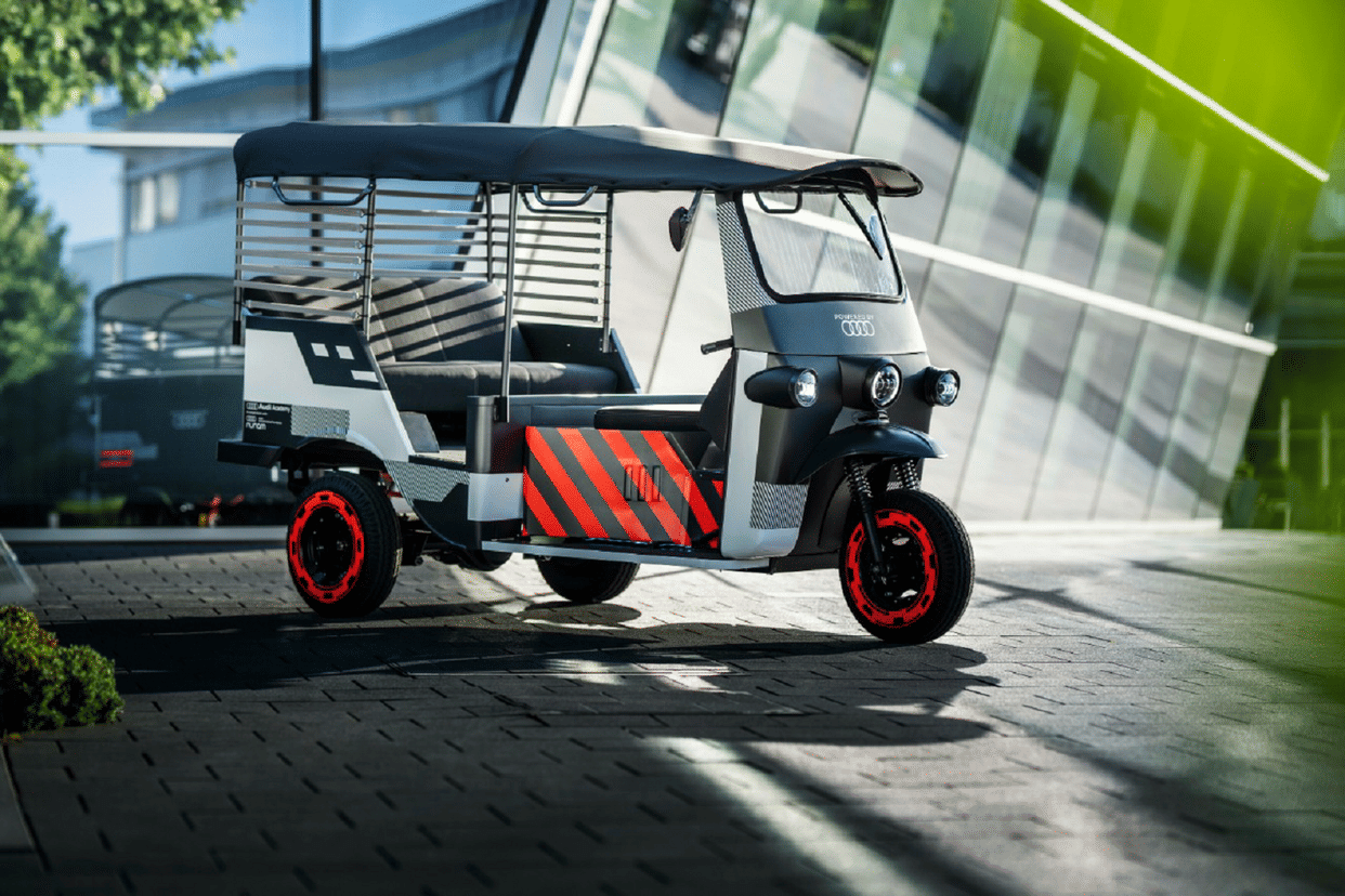 German Automobile Company Audi to share used EV batteries from its Audi e tron to power commercial electric three wheeler in India